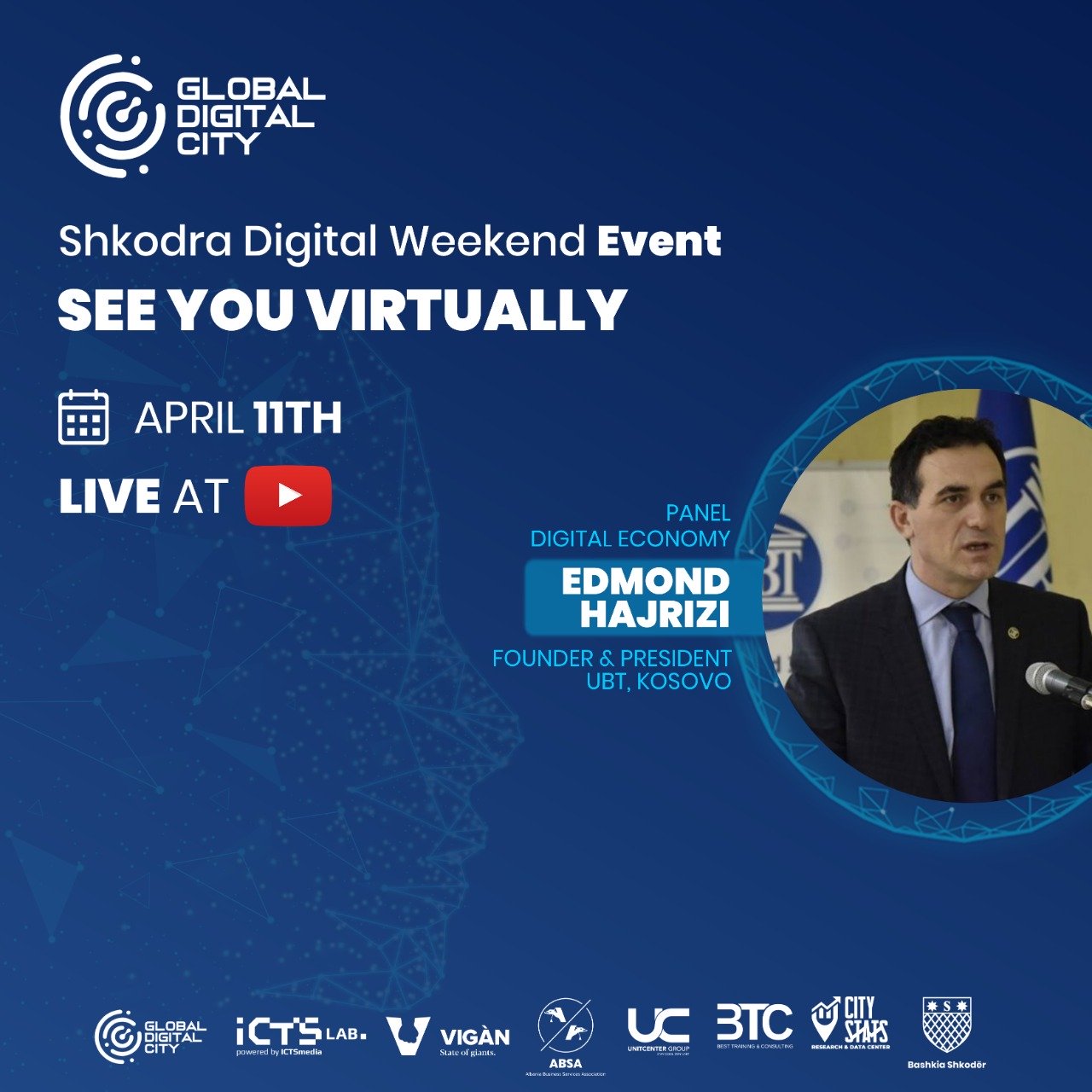 Folës në panelin e Digjital Economy në eventin Shkodra Digjital Weekend, Edmond Hajrizi dha kontributin e tij përmes fjalës në shtimin e vlerave të këtij eventi.
